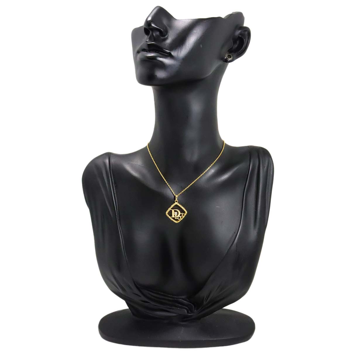 Logo Diamond Necklace 18K Yellow Gold 750