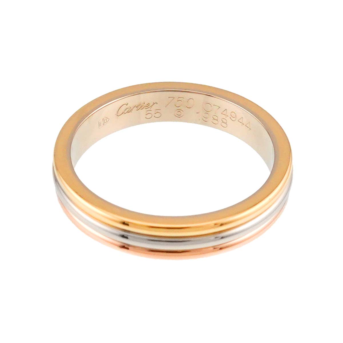 Vendome Ring 18K YG WG PG 750 size55 6.75-7.25(US)