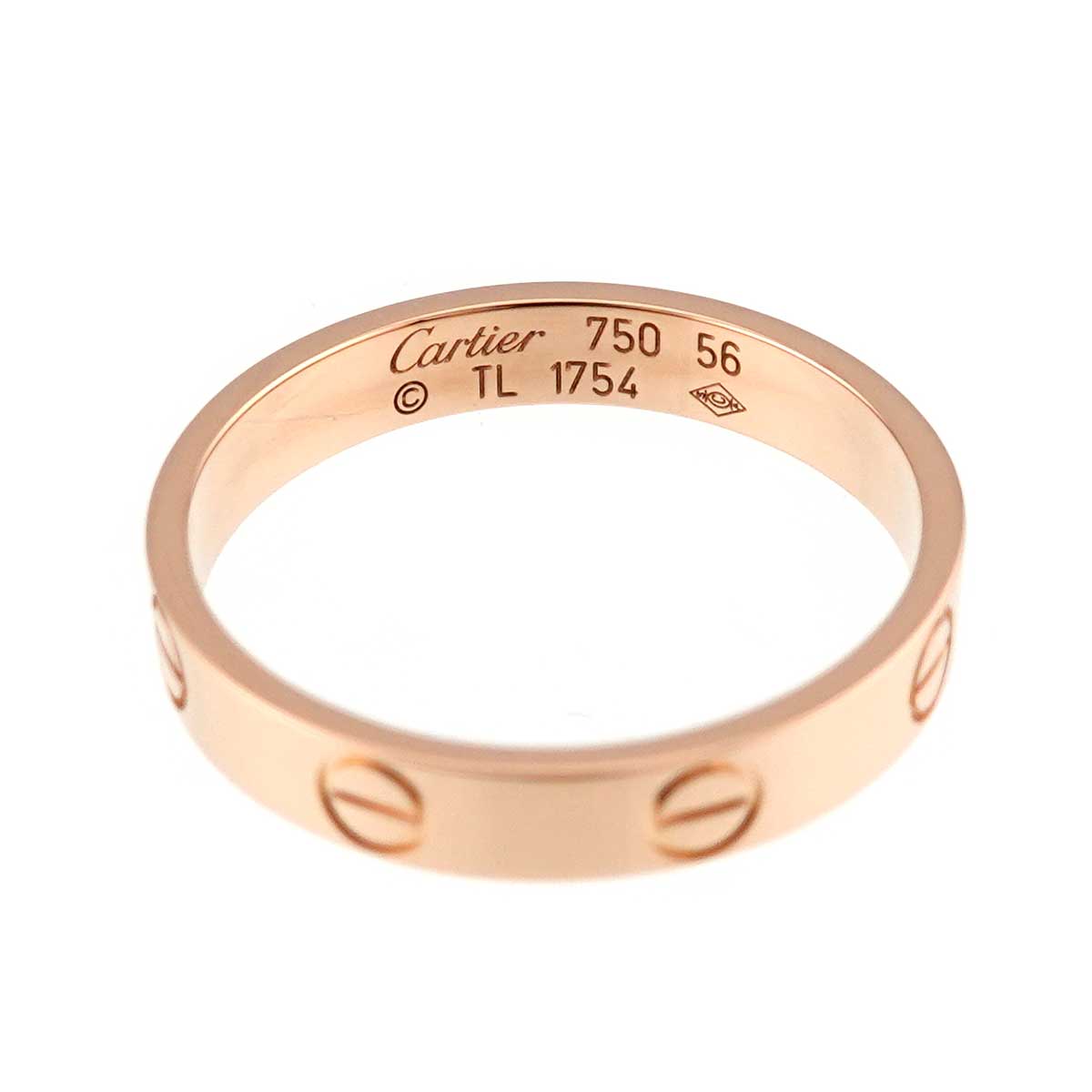 Mini Love Ring 18K Pink Gold 750 size56 7.25-7.5(US)