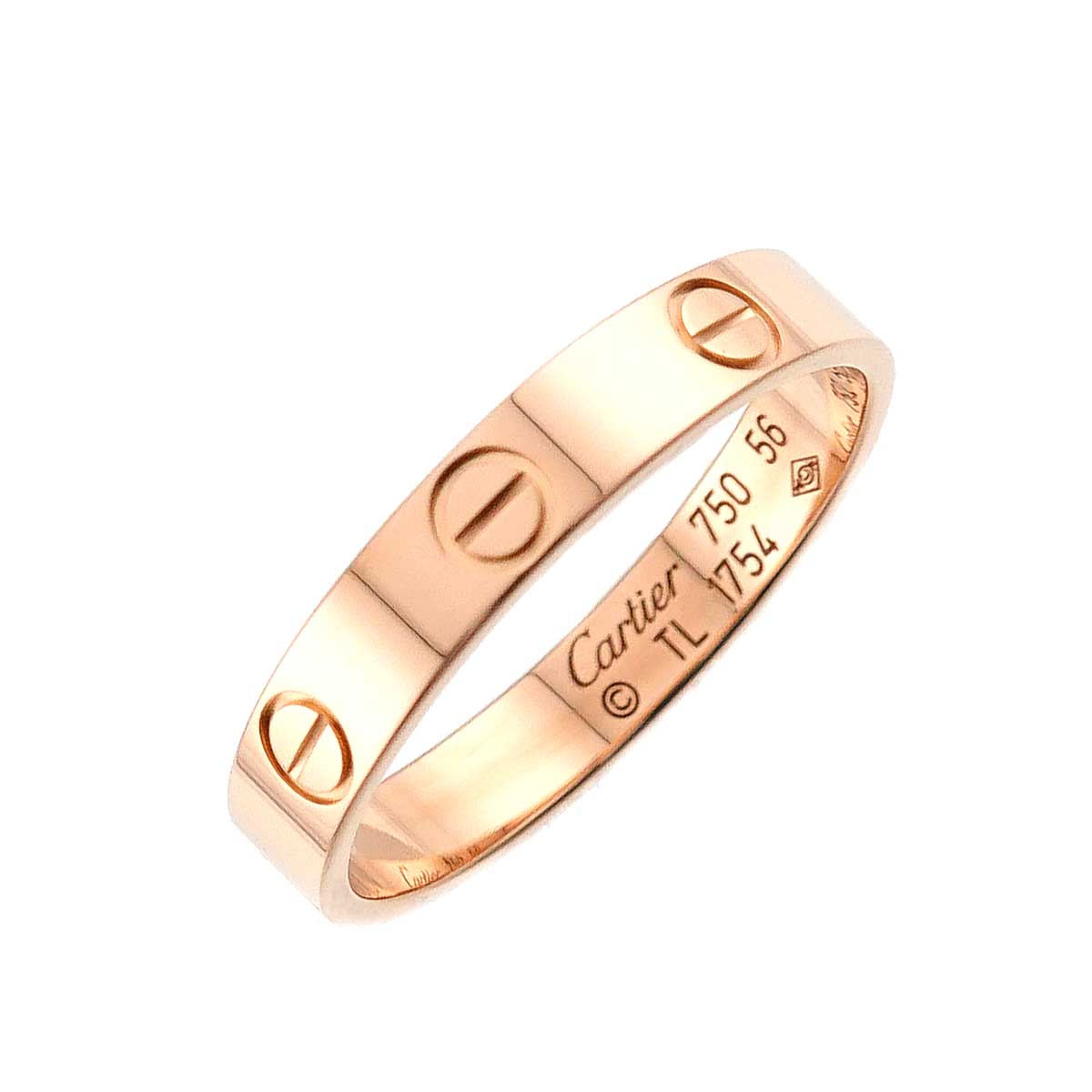 Mini Love Ring 18K Pink Gold 750 size56 7.25-7.5(US)