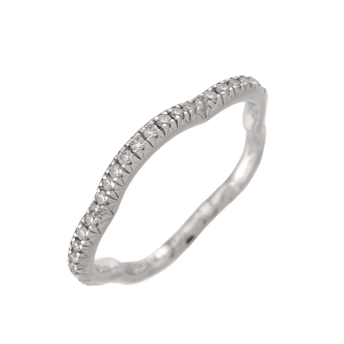 Camellia Full Diamond Ring 18K White Gold 750 size49 4.75-5(US)