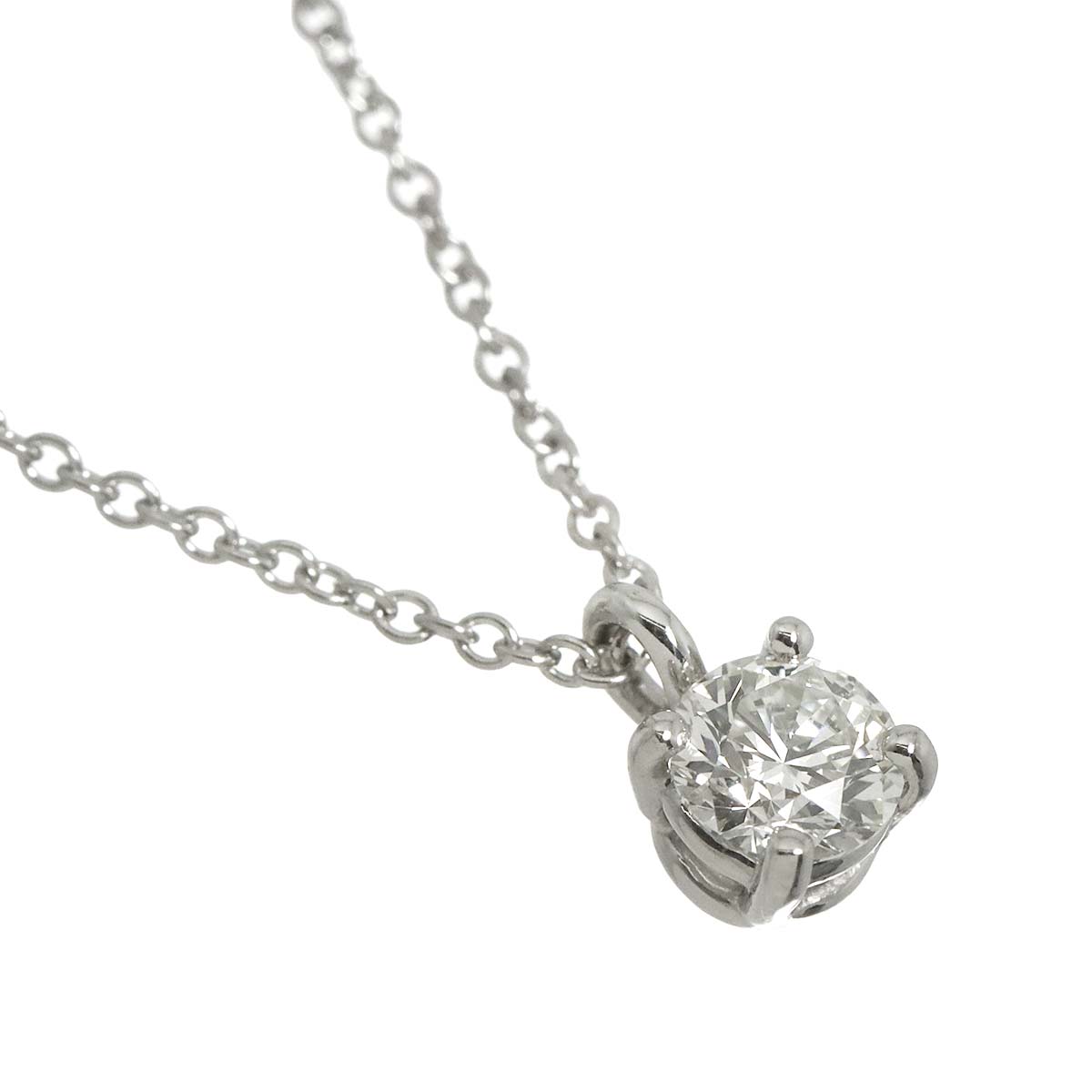 Diamond 0.30ct I/VS1/3EX Necklace Platinum