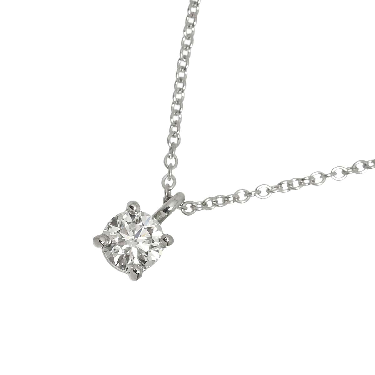 Diamond 0.30ct I/VS1/3EX Necklace Platinum