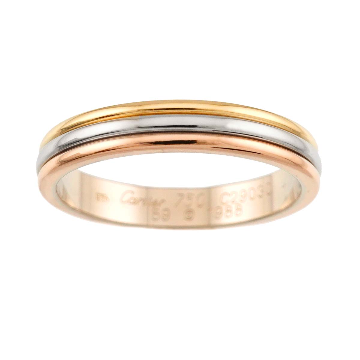 Vendome Ring 18K YG WG PG 750 size59 8.75(US)