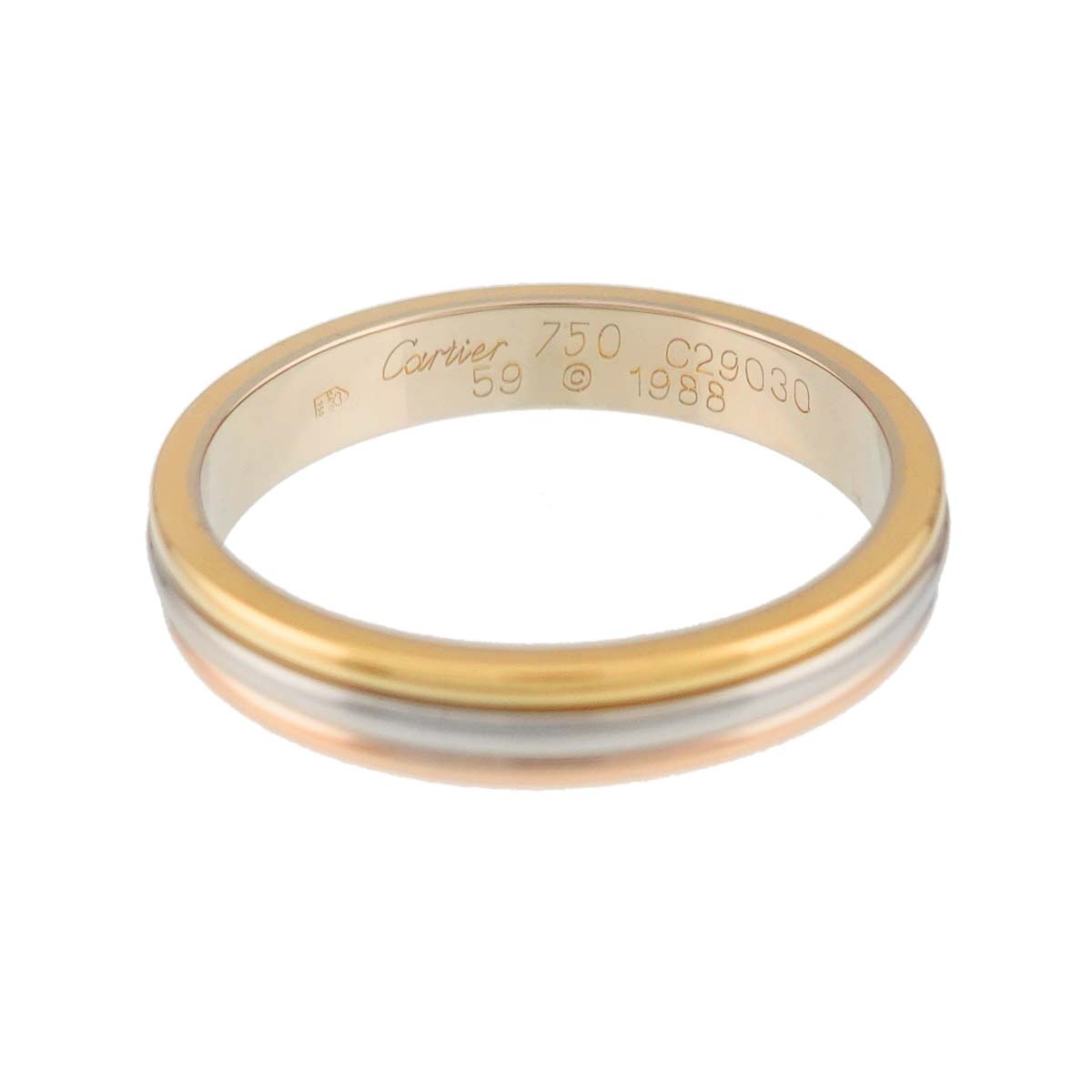 Vendome Ring 18K YG WG PG 750 size59 8.75(US)