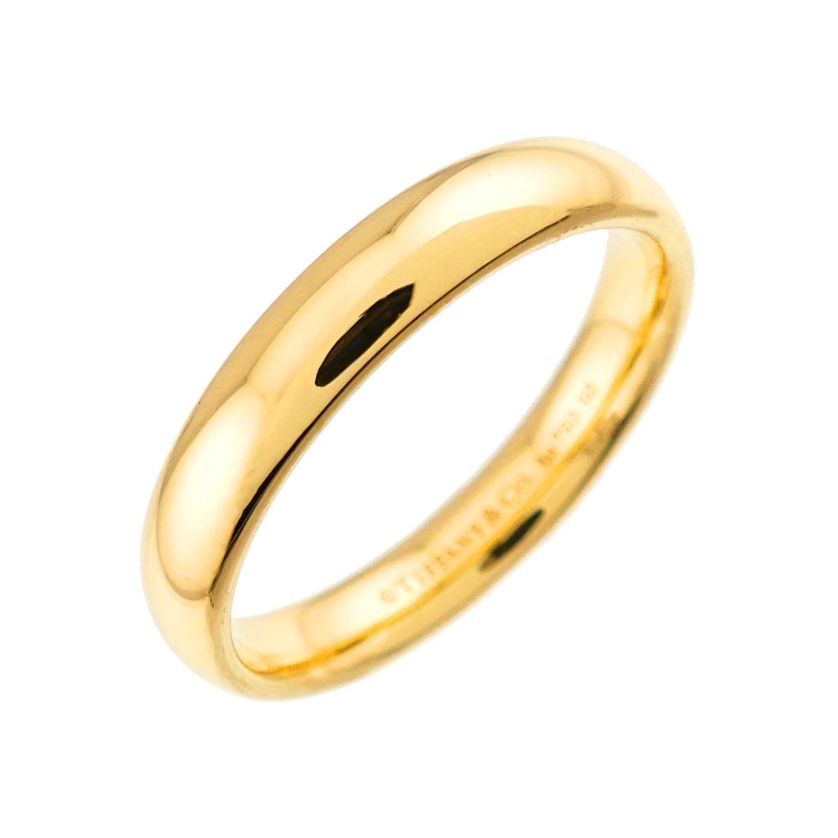 Forever Band Ring 18K Yellow Gold 750 Size9(US)
