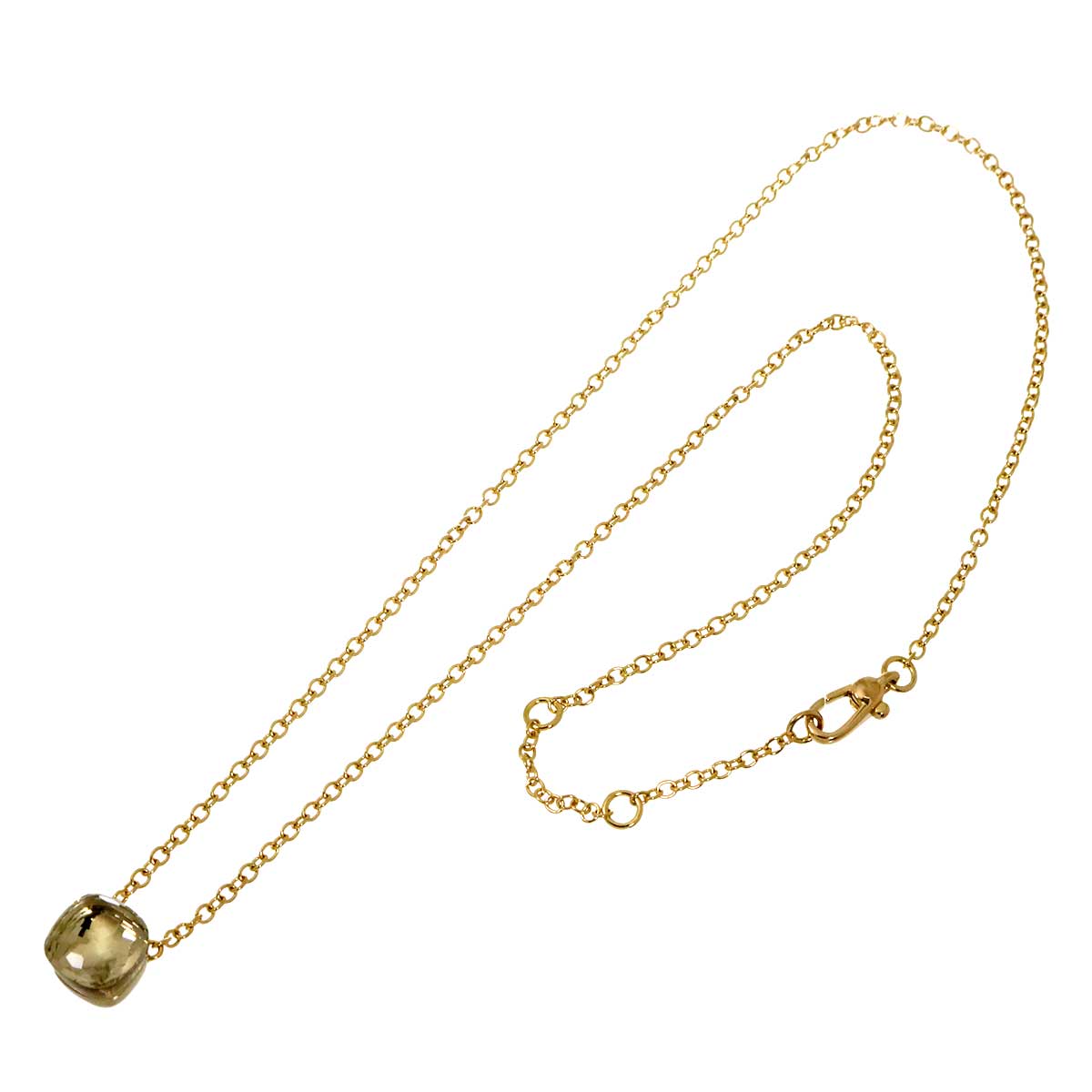 Petite Quartz Necklace 18K PG WG 750