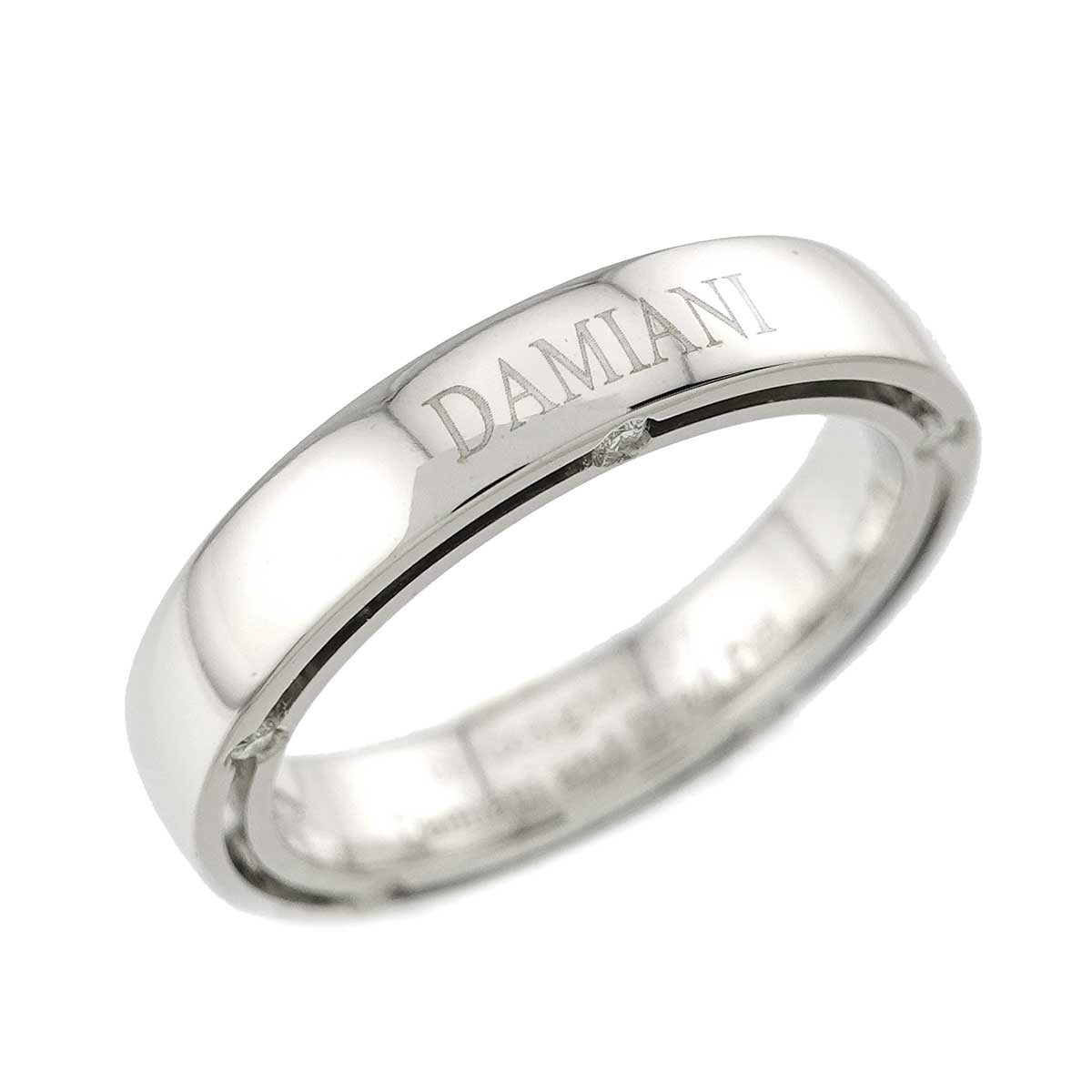 D-SIDE Diamond 10P Ring 18K White Gold 750 size5.25-5.5(US)