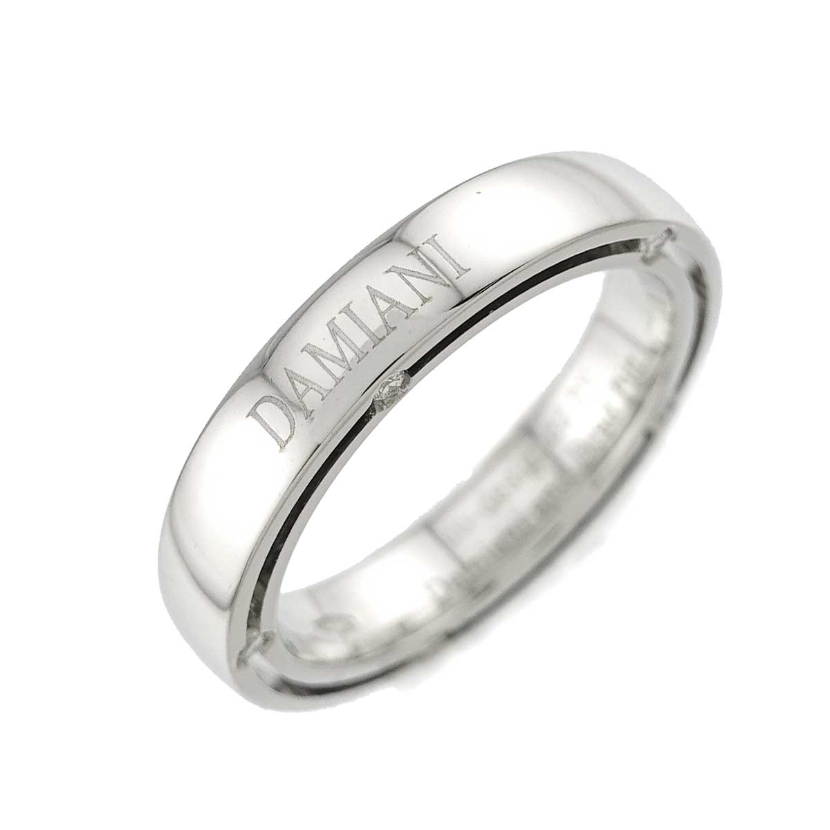 D-SIDE Diamond 10P Ring 18K White Gold 750 size5.25-5.5(US)