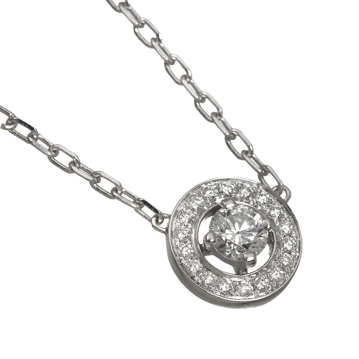 Diamond Necklace 18K WG 750
