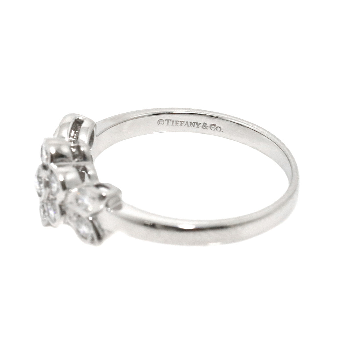 Flora Diamond Ring Pt Platinum Size5.25(US)