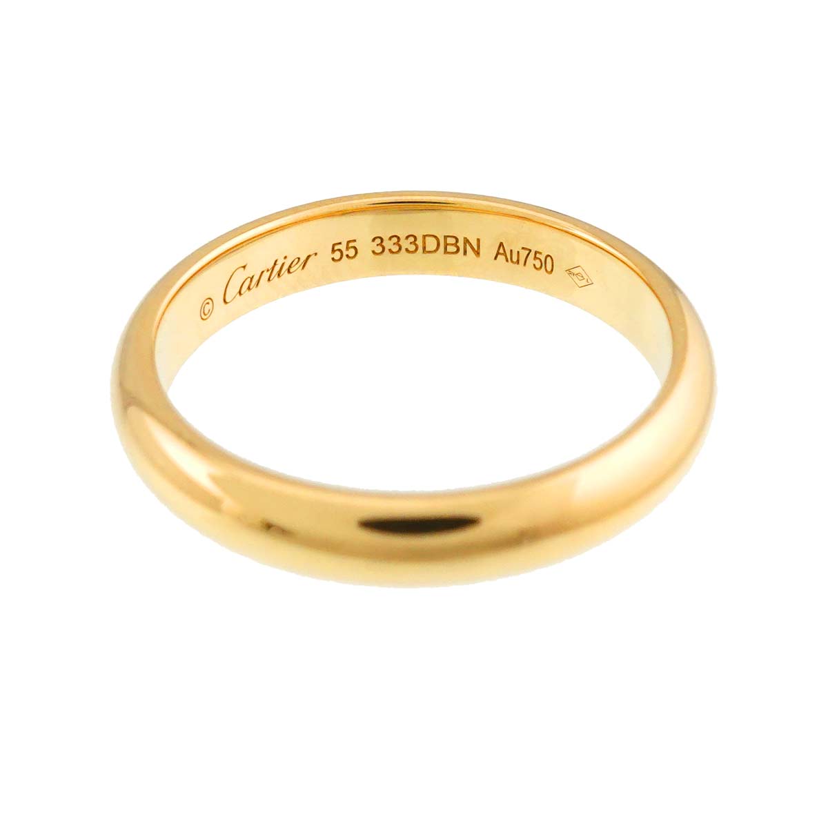 1895 Classic Band Ring 18K YG 750 size55 7.25(US)