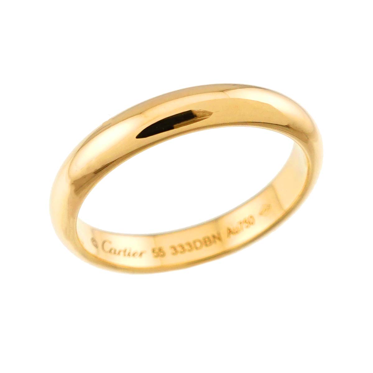 1895 Classic Band Ring 18K YG 750 size55 7.25(US)