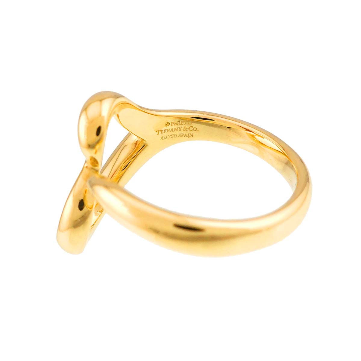 Open Heart Ring 18K YG 750 Size5.5-5.75(US)