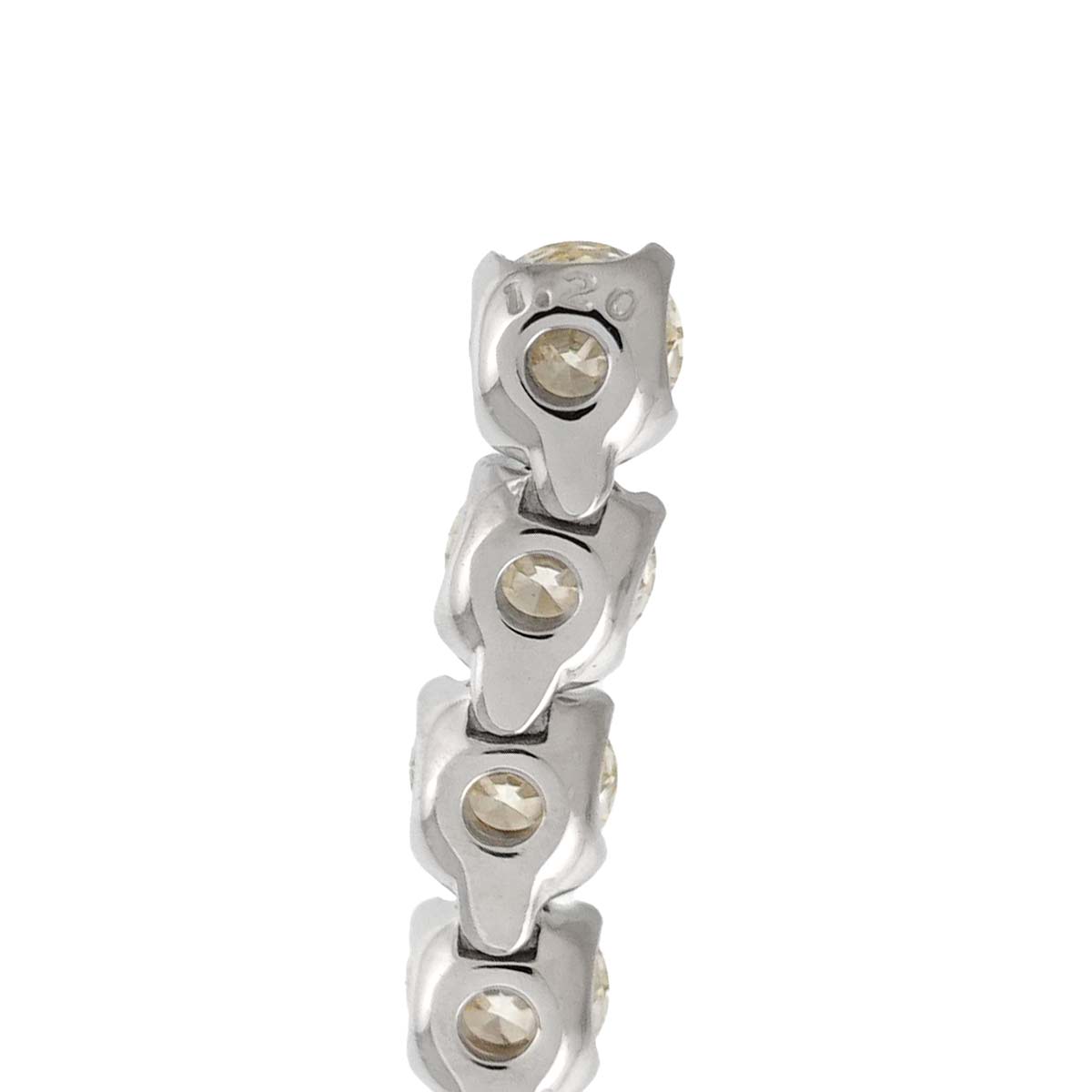 Diamond 1.20ct Necklace 18K White Gold 750