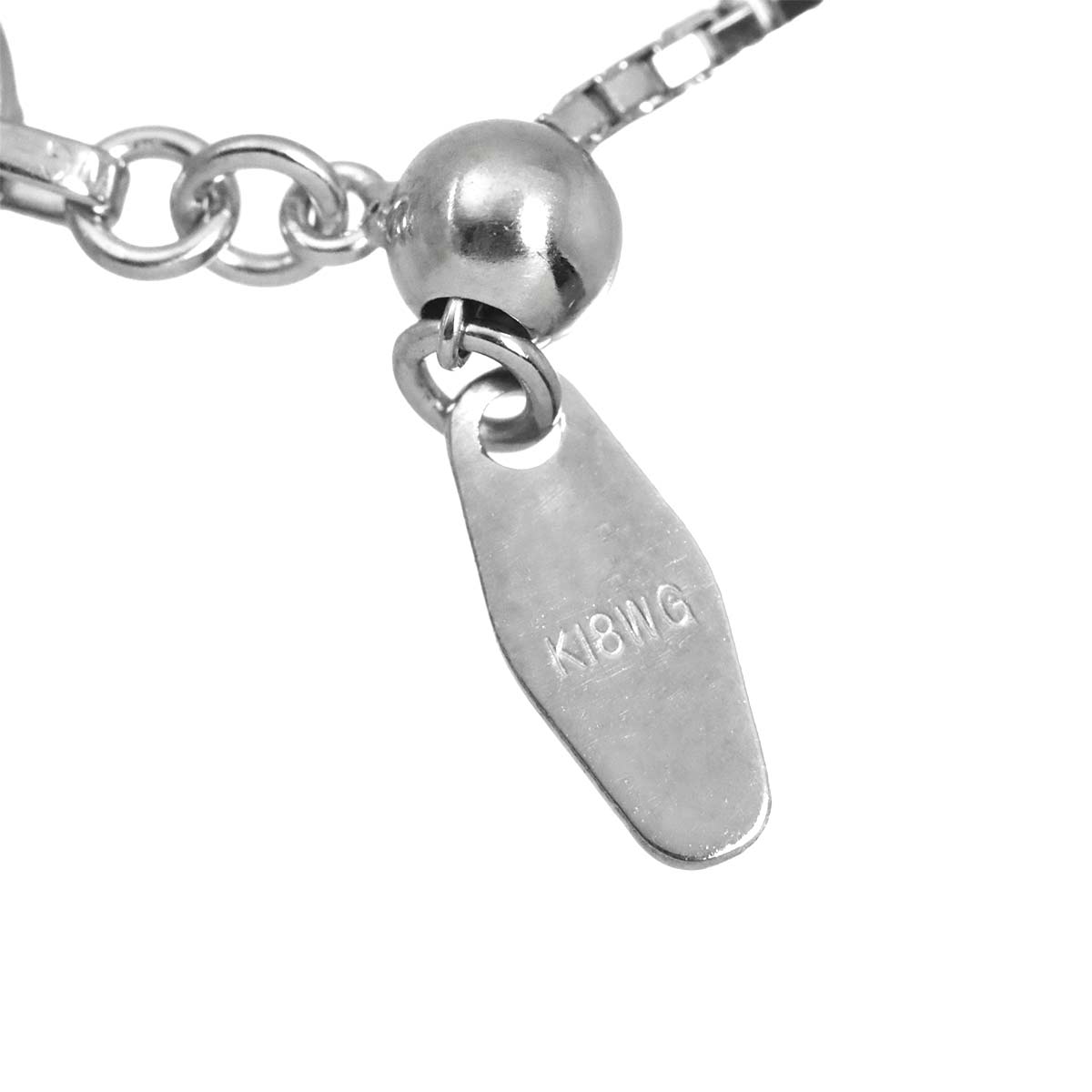 Diamond 1.20ct Necklace 18K White Gold 750