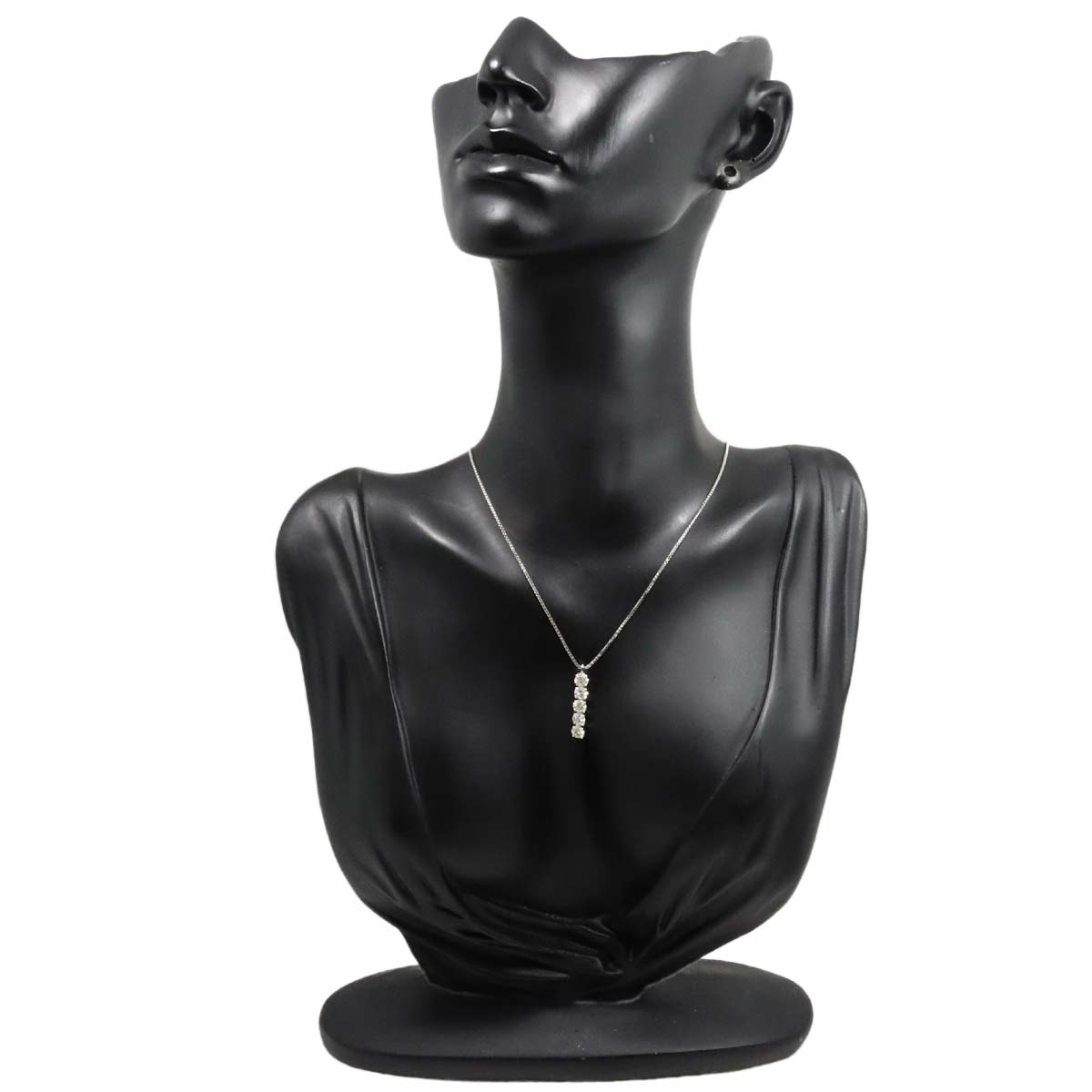 Diamond 1.20ct Necklace 18K White Gold 750