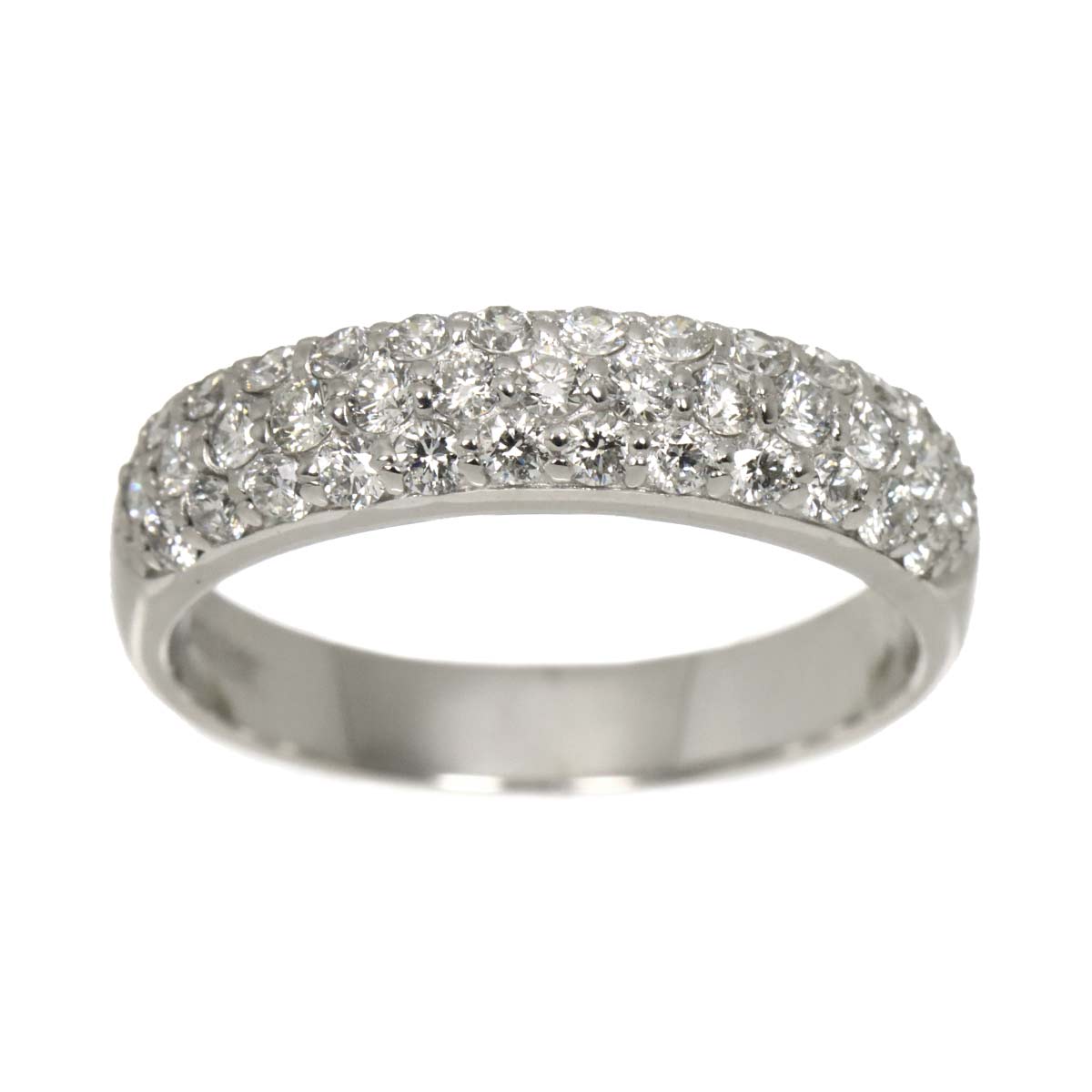 Diamond 0.60ct Ring 18K WG 750 Size5.25(US)