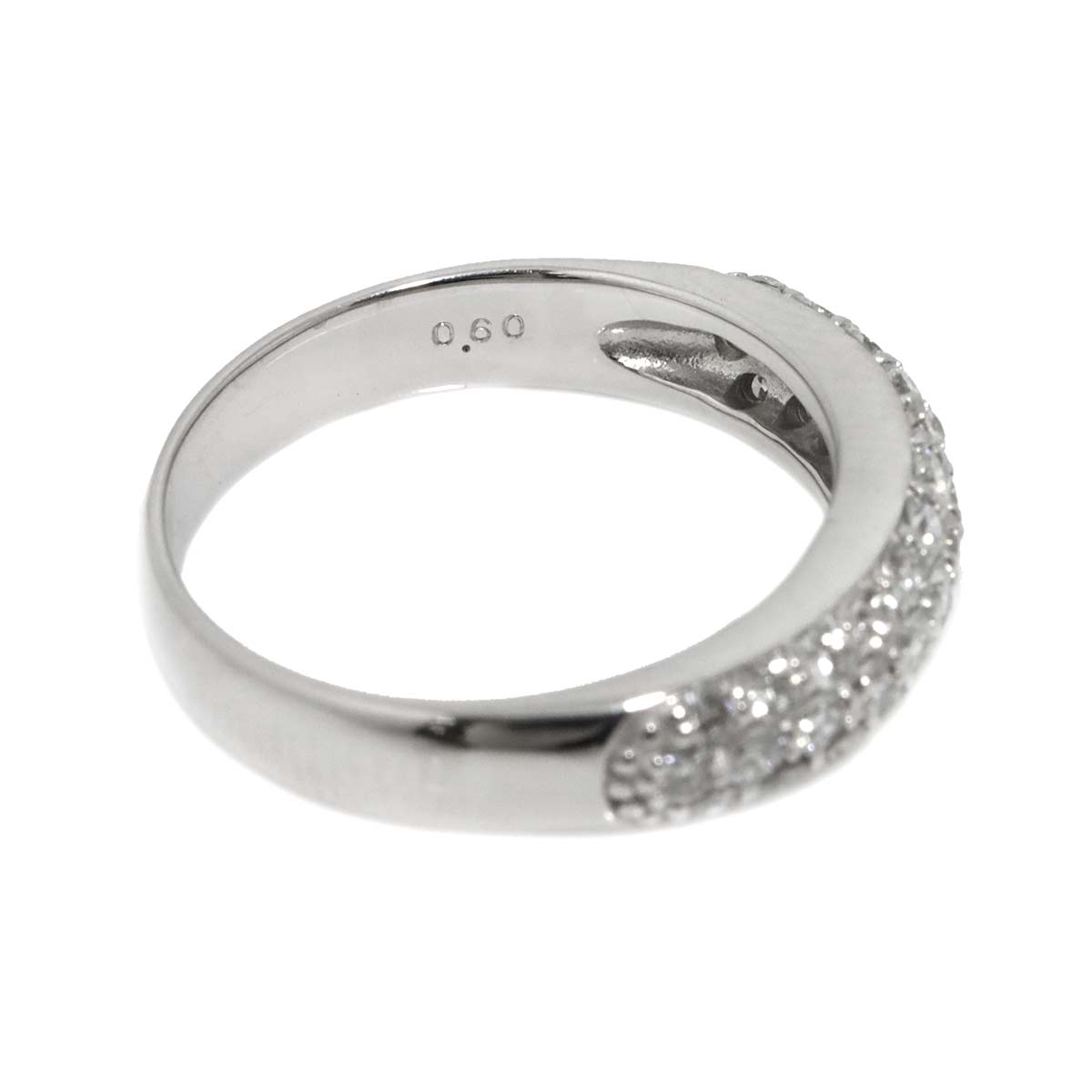 Diamond 0.60ct Ring 18K WG 750 Size5.25(US)