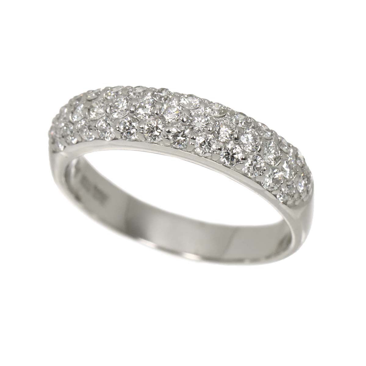 Diamond 0.60ct Ring 18K WG 750 Size5.25(US)