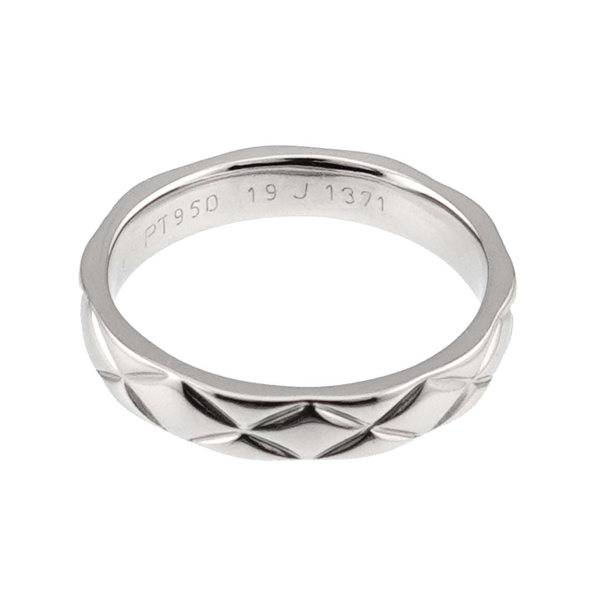Matelasse Ring Pt Platinum size3.25(US)