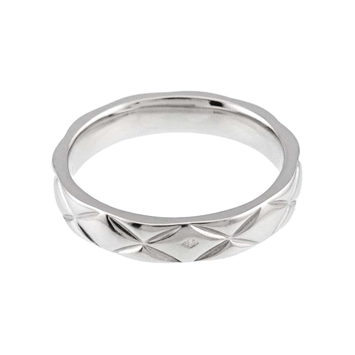Matelasse Ring Pt Platinum size3.25(US)
