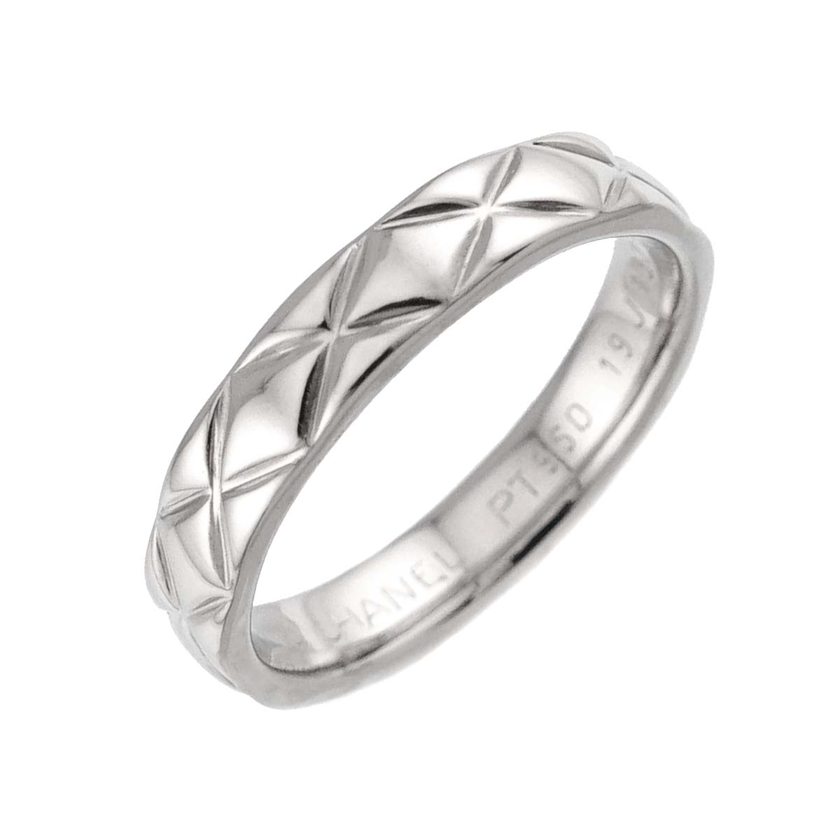 Matelasse Ring Pt Platinum size3.25(US)