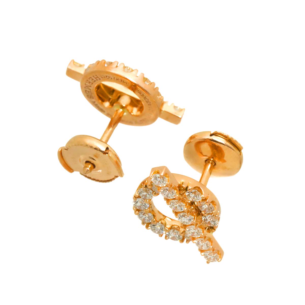 Finesse Diamond 0.92/0.92ct Earrings Pierced 18K PG 750
