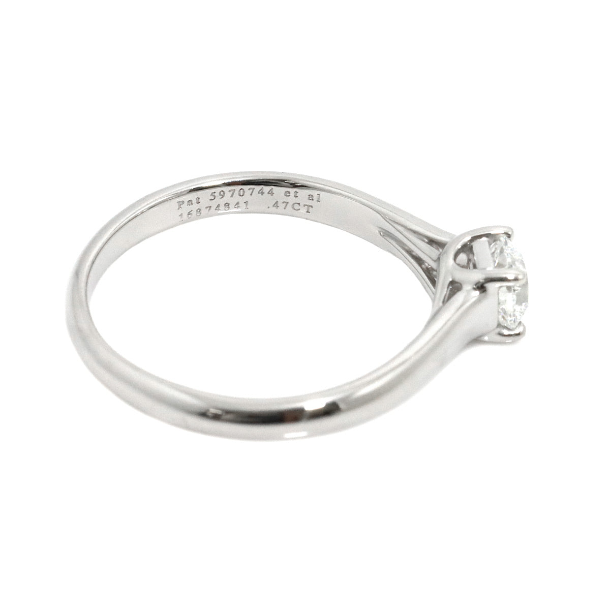 Diamond 0.47ct Ring Platinum Size7.25-7.5(US)