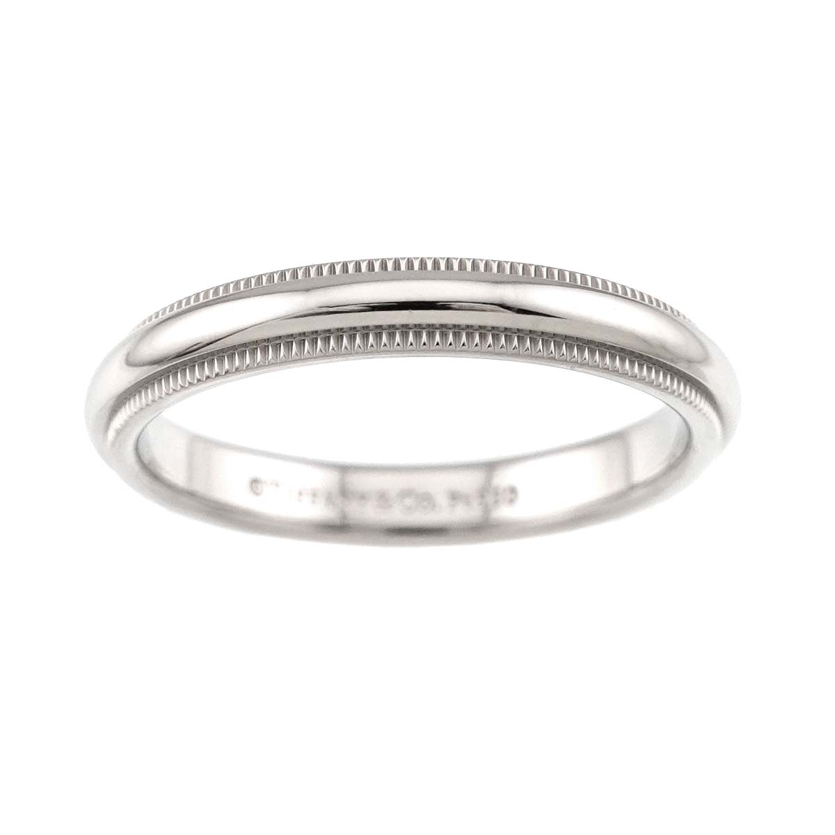 Milgrain Band Ring Pt Platinum Size7.25(US)