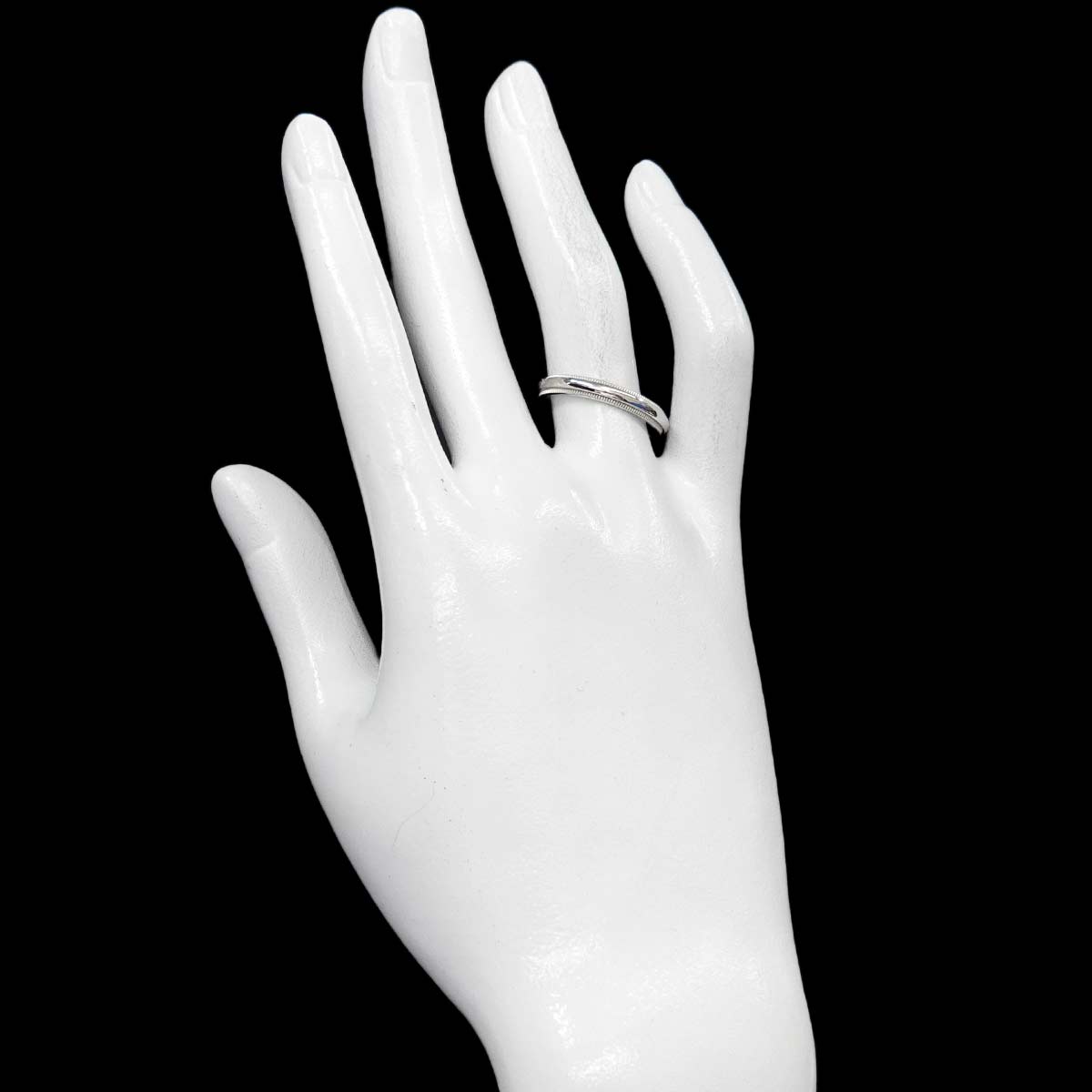 Milgrain Band Ring Pt Platinum Size7.25(US)