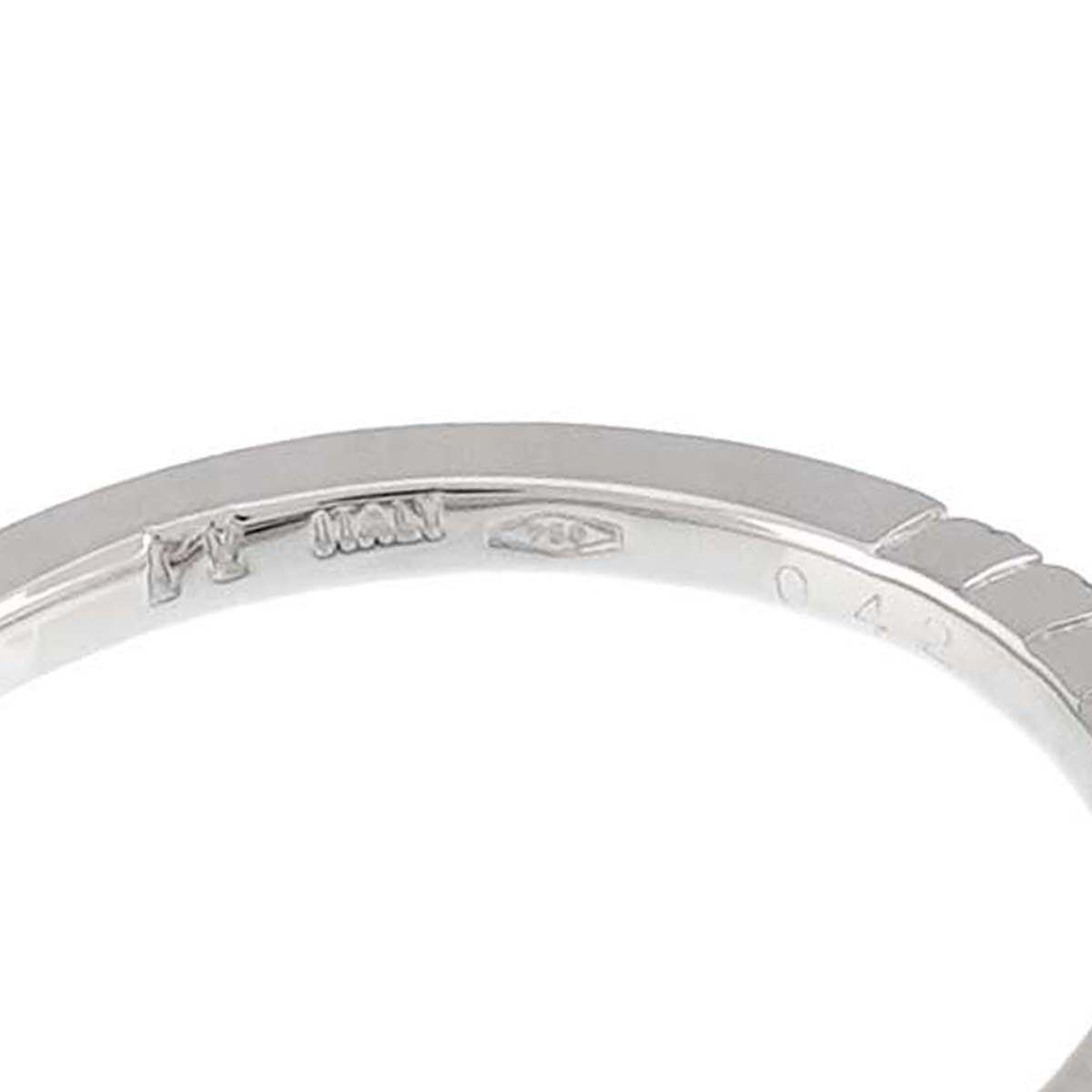 Diamond 0.42ct Ring 18K WG PG 750 Size5.25(US)