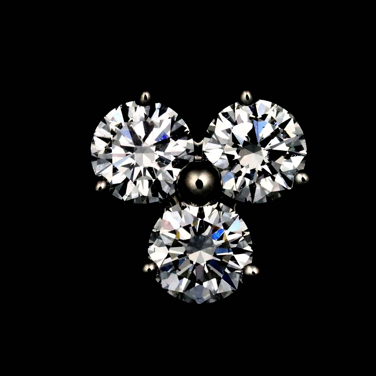Aria Diamond Earrings Pierced Platinum