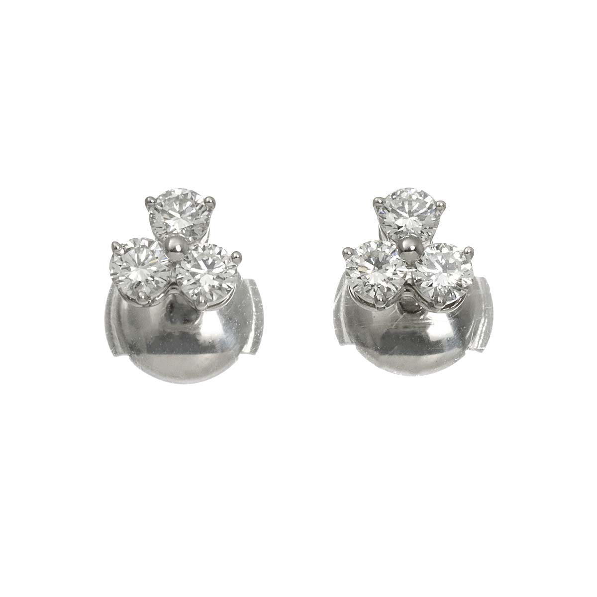 Aria Diamond Earrings Pierced Platinum