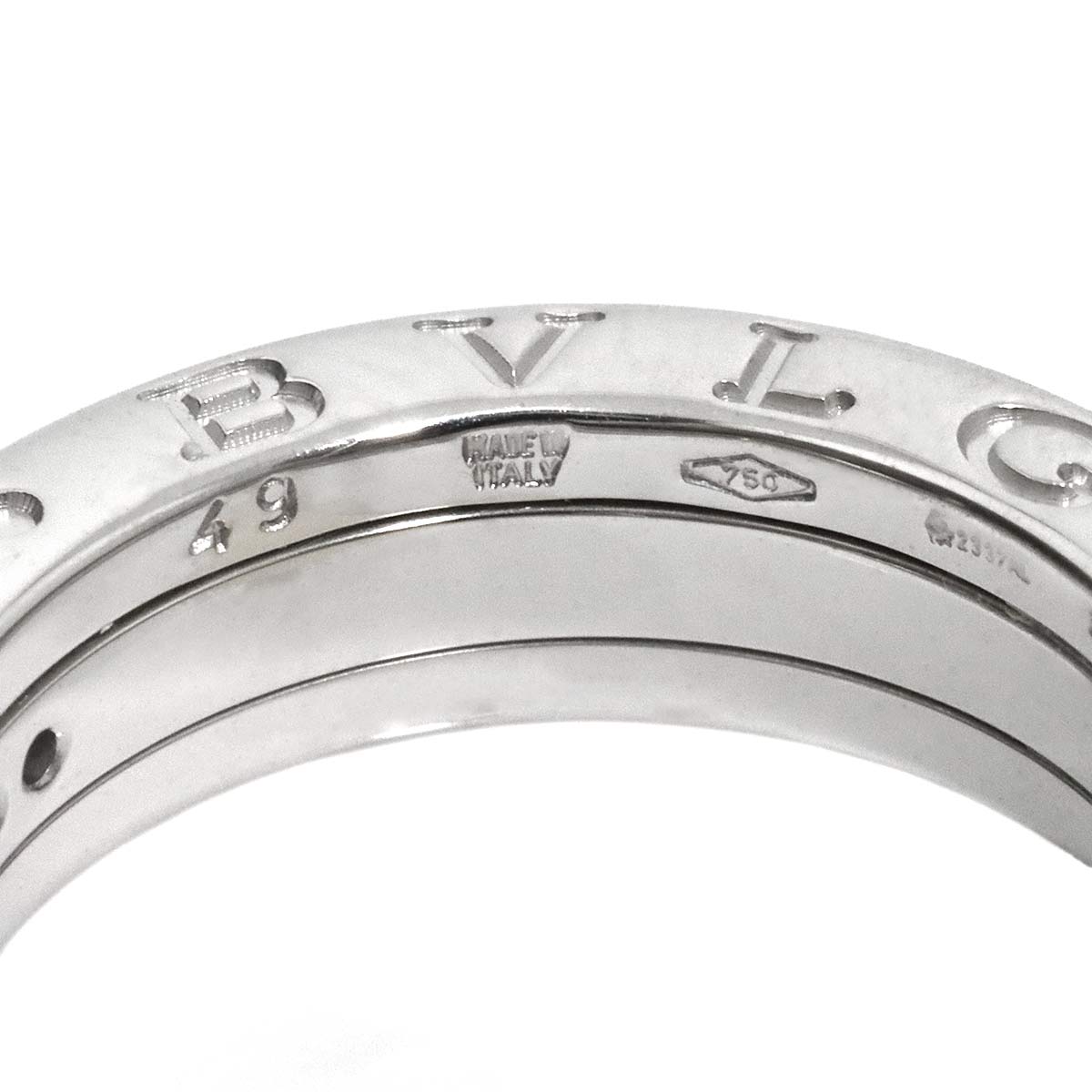 B-zero1 Solitaire Diamond Ring 18K WG 750 size49 4.5-4.75(US)