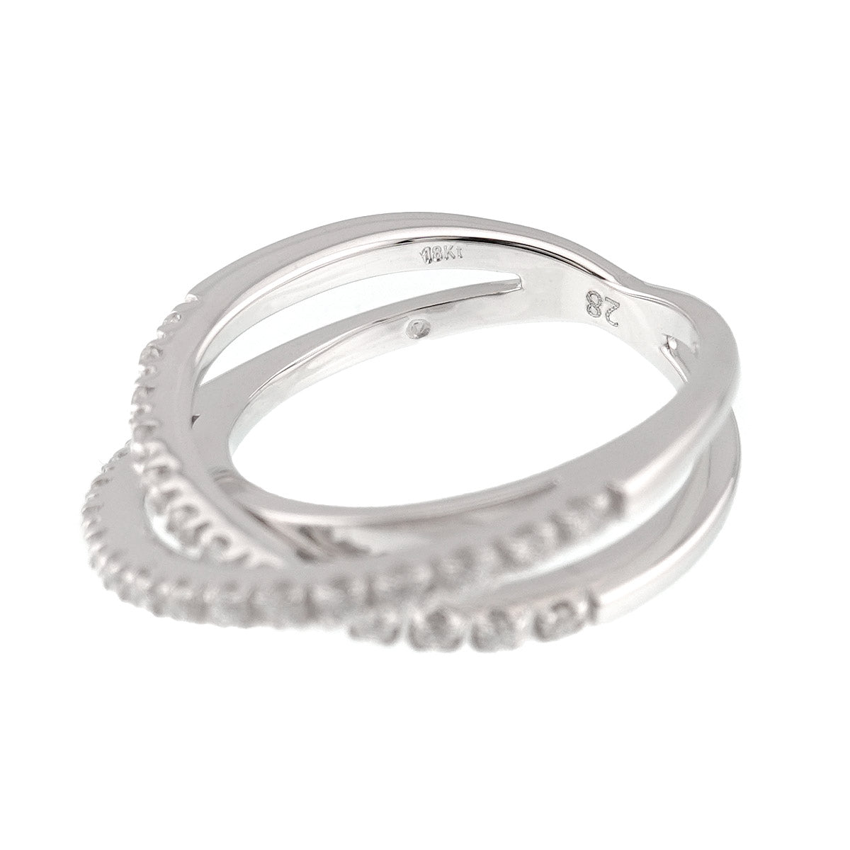 Aoyama Diamond 0.28ct Ring 18K WG 750 Size4.5(US)