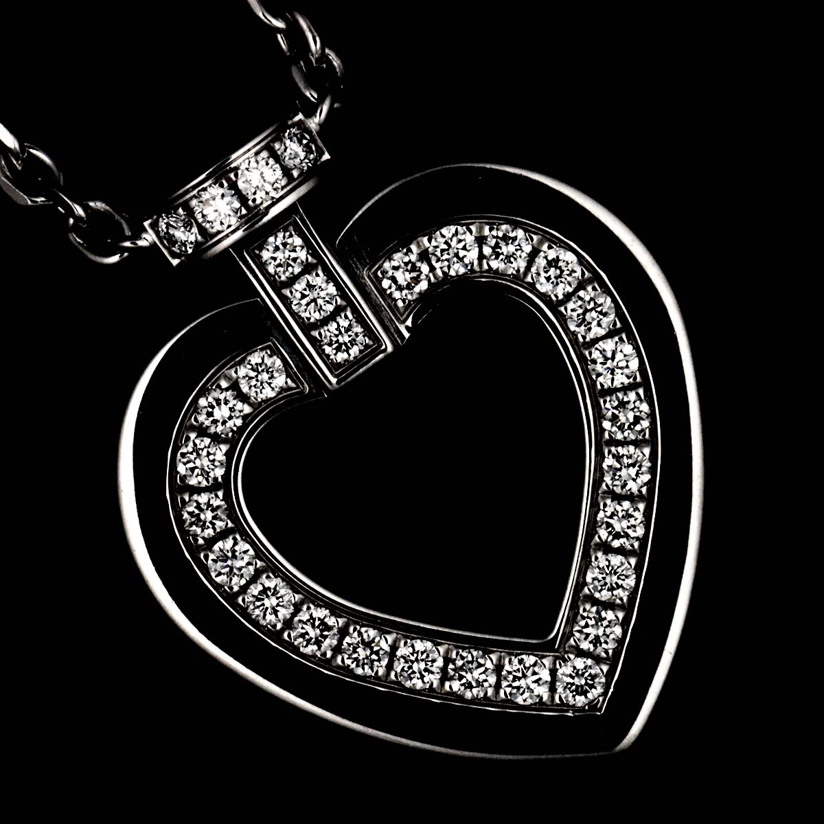 Pretty Woman Diamond Necklace 18K White Gold 750