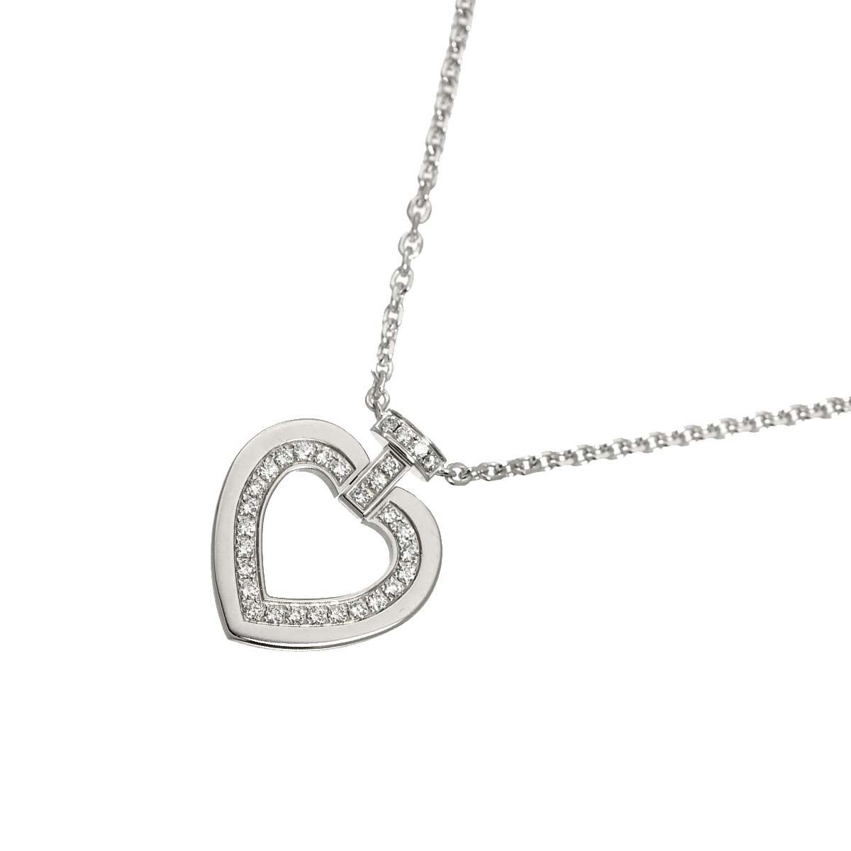 Pretty Woman Diamond Necklace 18K White Gold 750