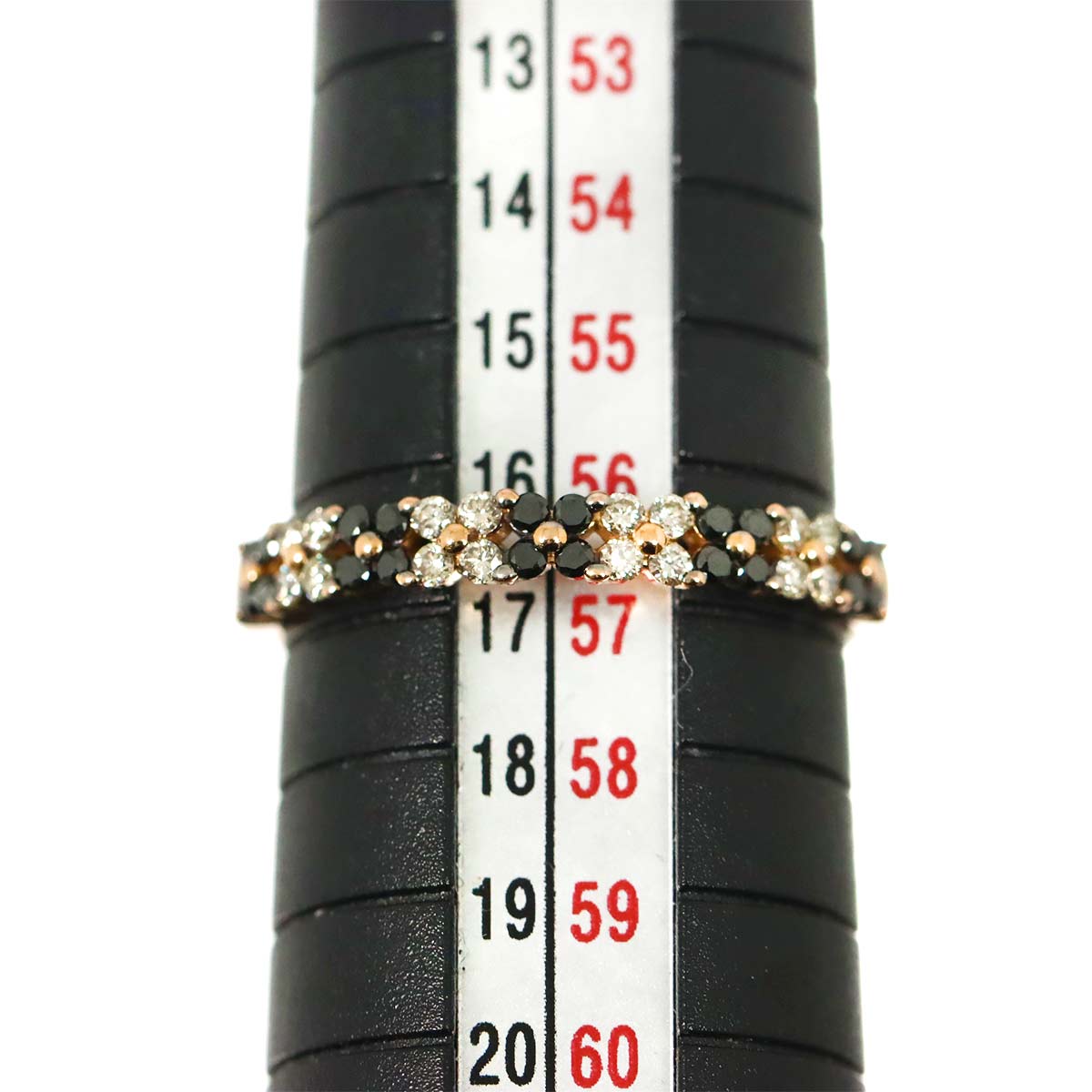 Diamond 0.36ct Ring 18K PG Pink Gold 750 Size7.5(US)