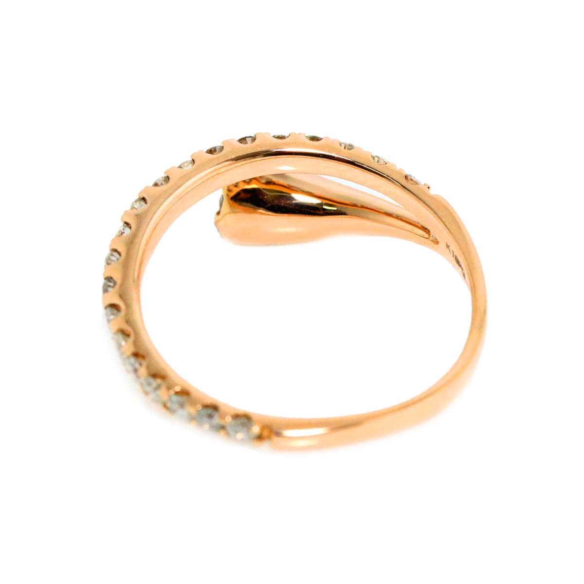 Diamond 0.50ct Ring 18K PG Pink Gold 750 Size6-6.25(US)
