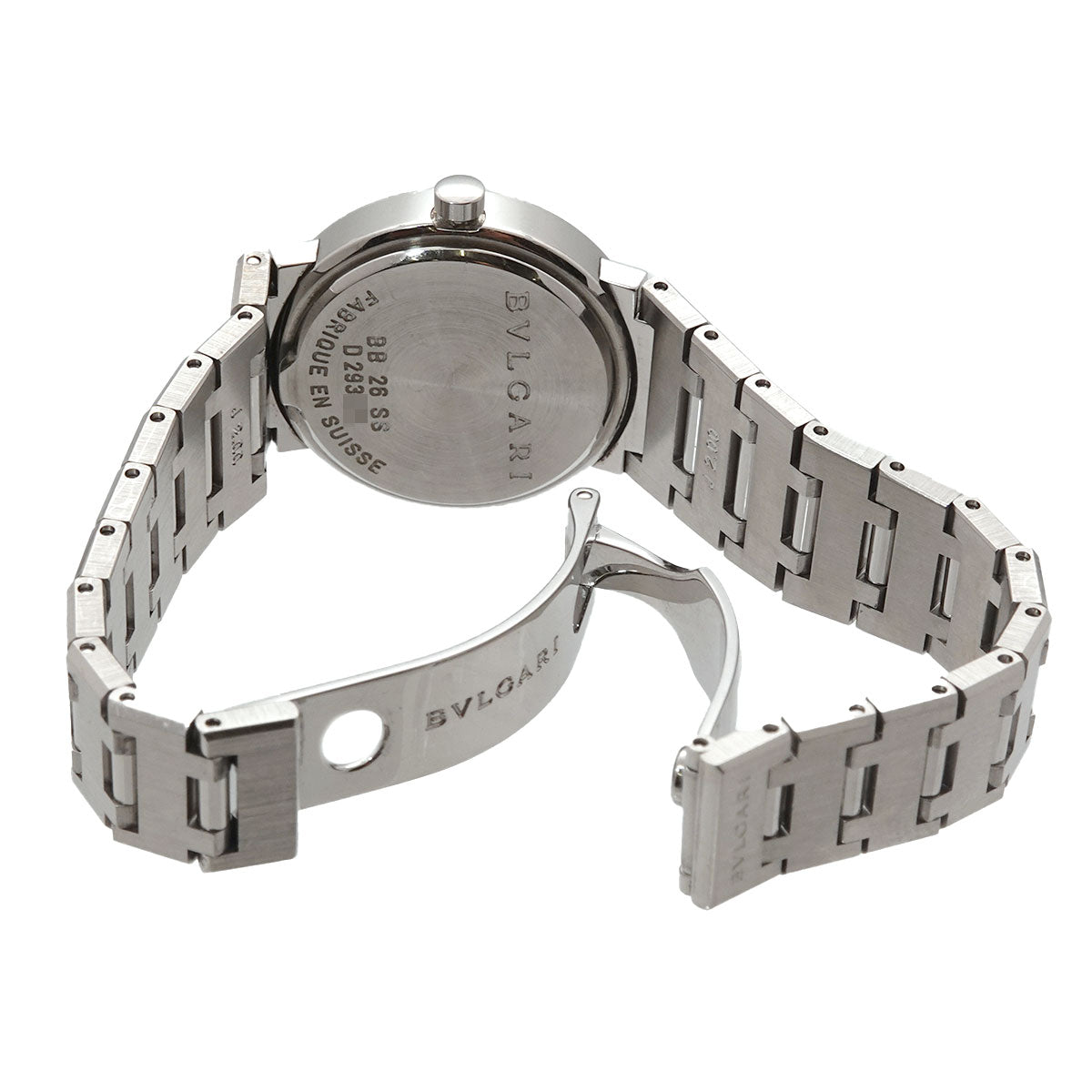 BVLGARIBVLGARI BB26SS Date Quartz Black Dial Ladies Watch