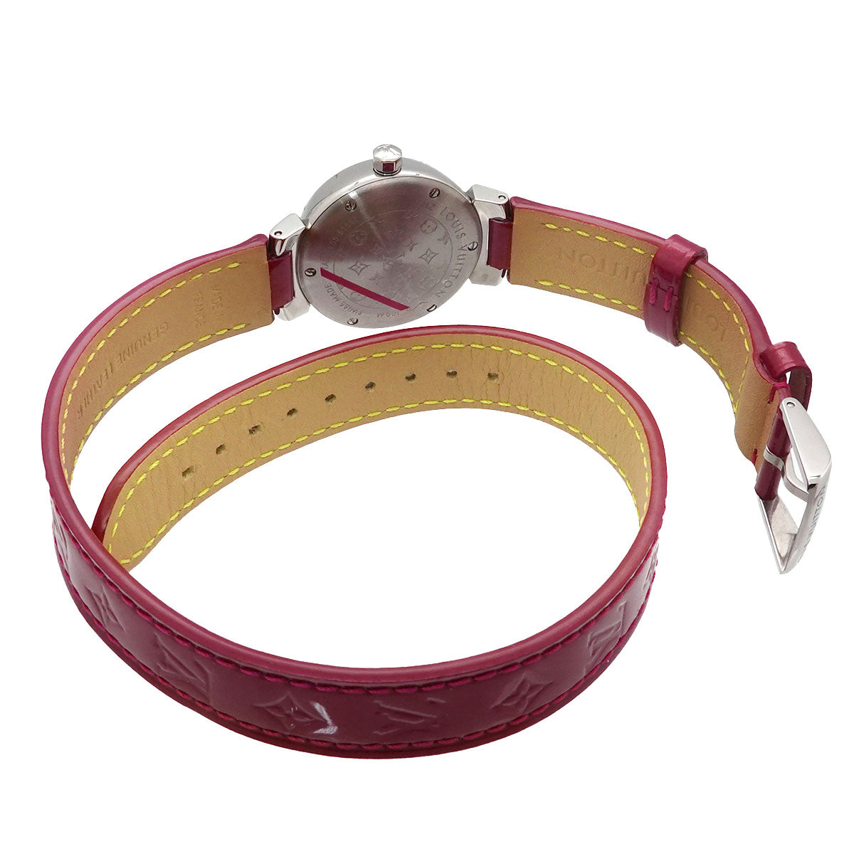 Tambour WTour Q121Z Quartz Diamond Red Dial Ladies