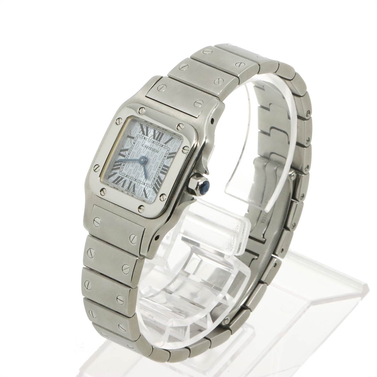 Santos Galbee SM W20064D6 Ice Blue Dial Quartz Ladies Watch