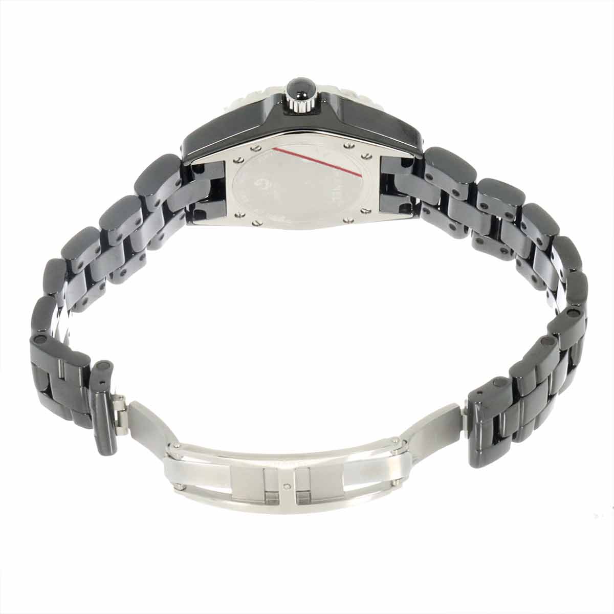 J12 H0941 Black Diamond Bezel Quartz Black Dial Ladies Watch