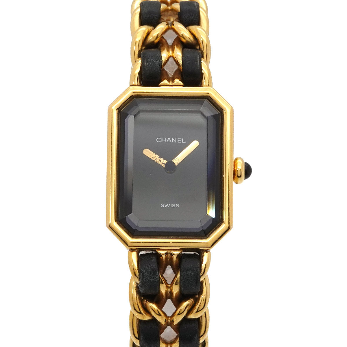 Premiere Size M H0001 Vintage Quartz Black Dial Ladies Watch