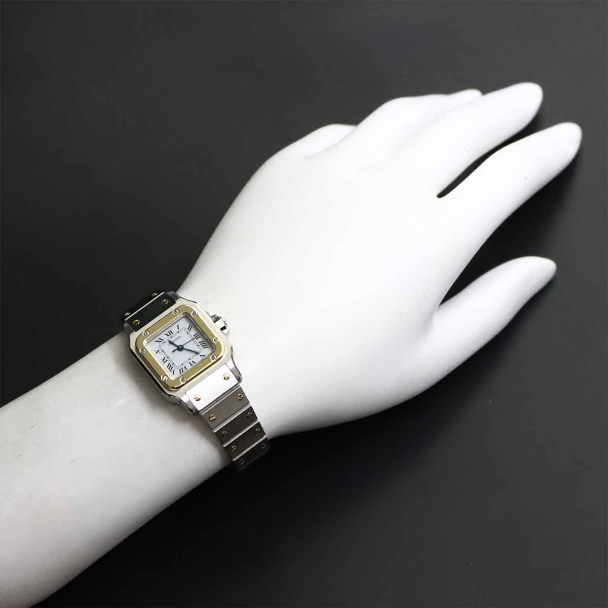 Santos Galbee Automatic Yellow Gold Ladies Watch