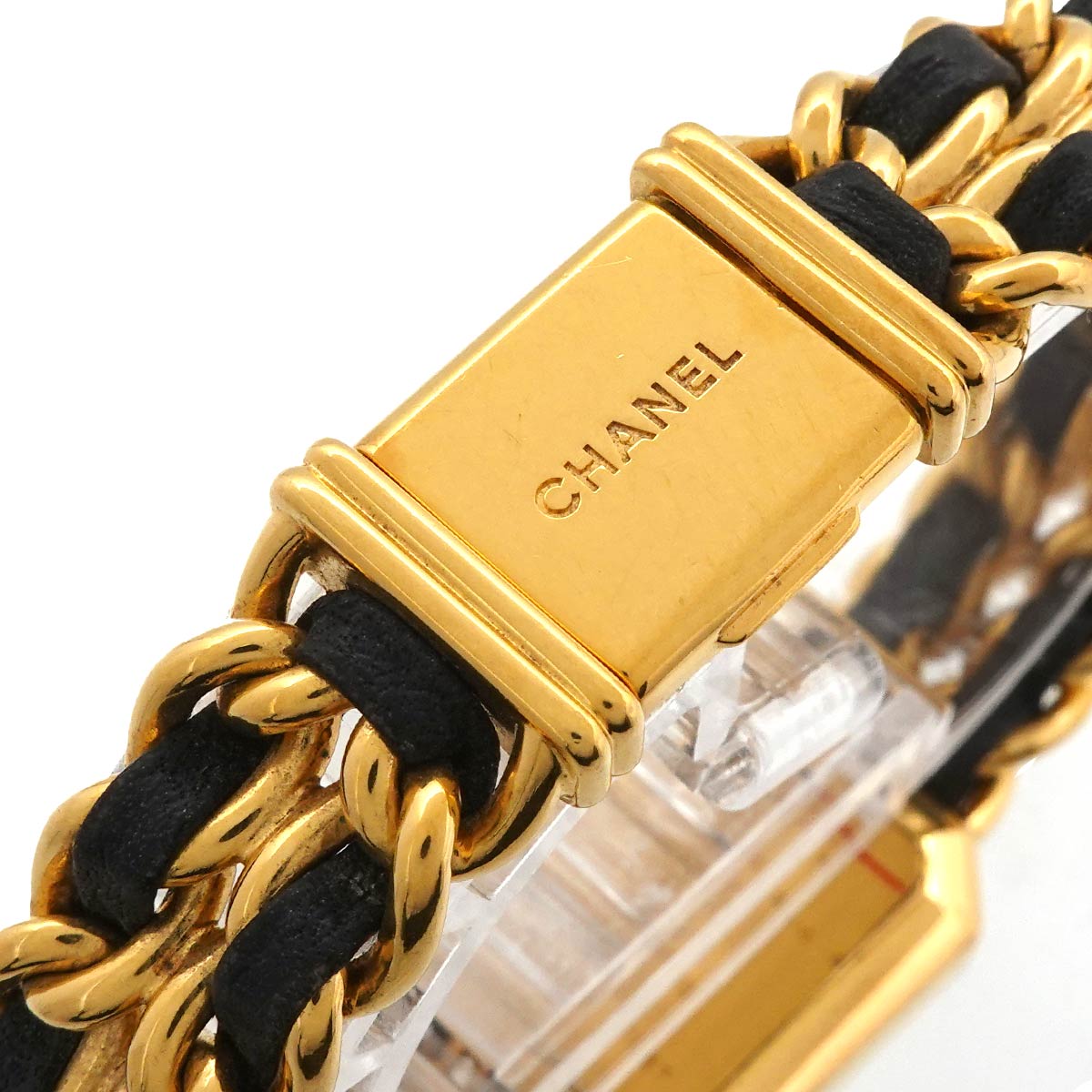 Premiere Size L H0001 Vintage Quartz Black Dial Ladies Watch