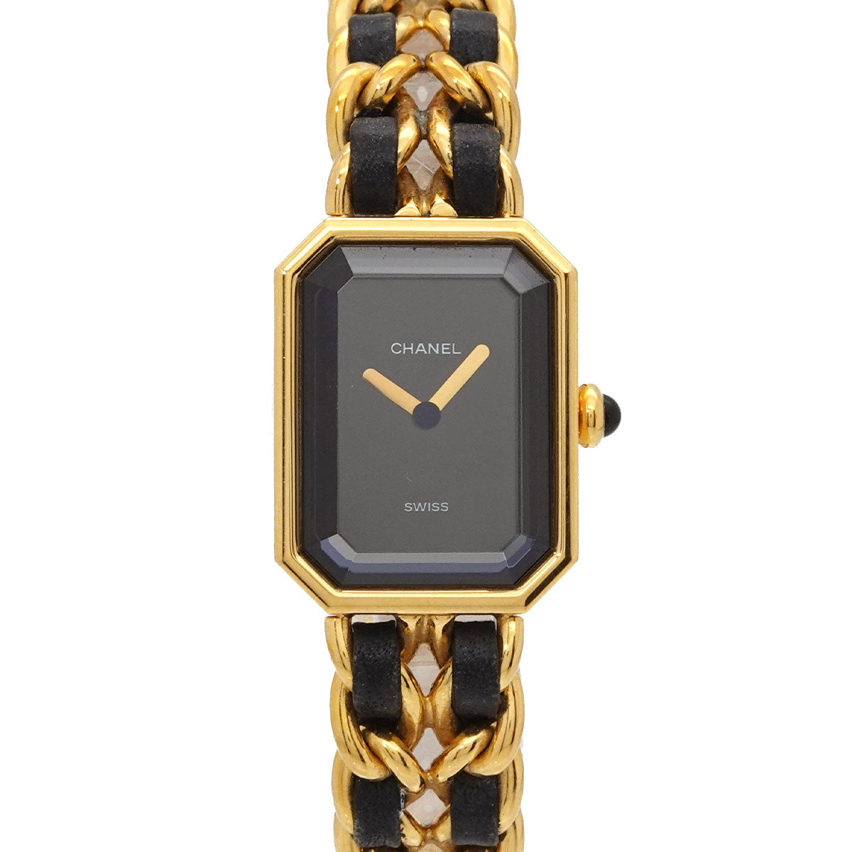 Premiere Size L H0001 Vintage Quartz Black Dial Ladies Watch