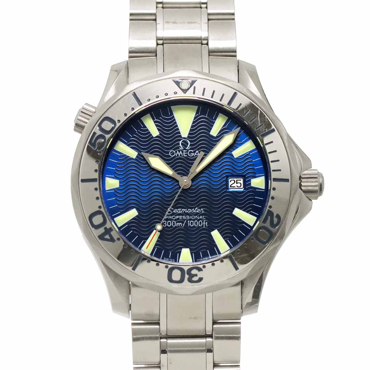 Seamaster Professionell 300 2265.80 Quartz Navy Dial Mens Watch