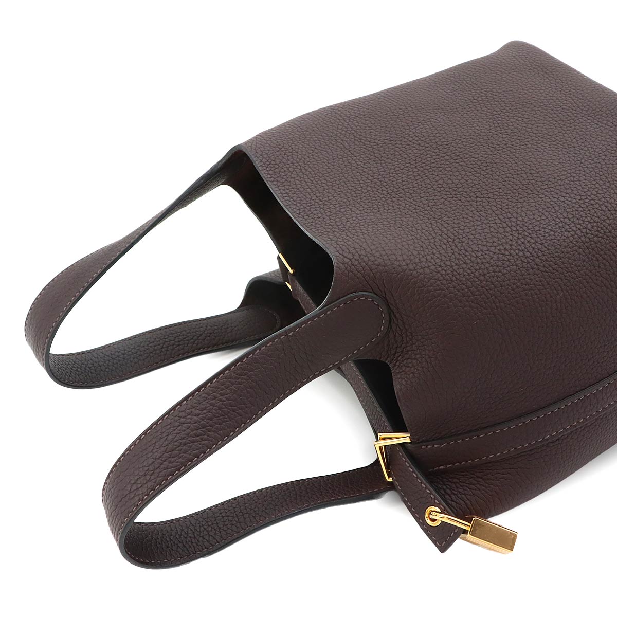 Picotin Lock PM Hand Bag Taurillon Clemence Rouge Sellier